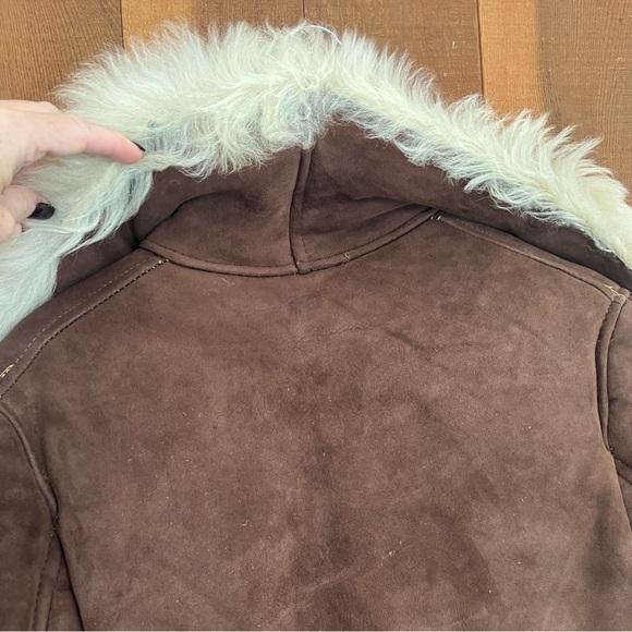 Gorgeous Vintage 70s Afghan Penny Lane Suede and Shearling Sheepskin Coat - Picture 4 of 12